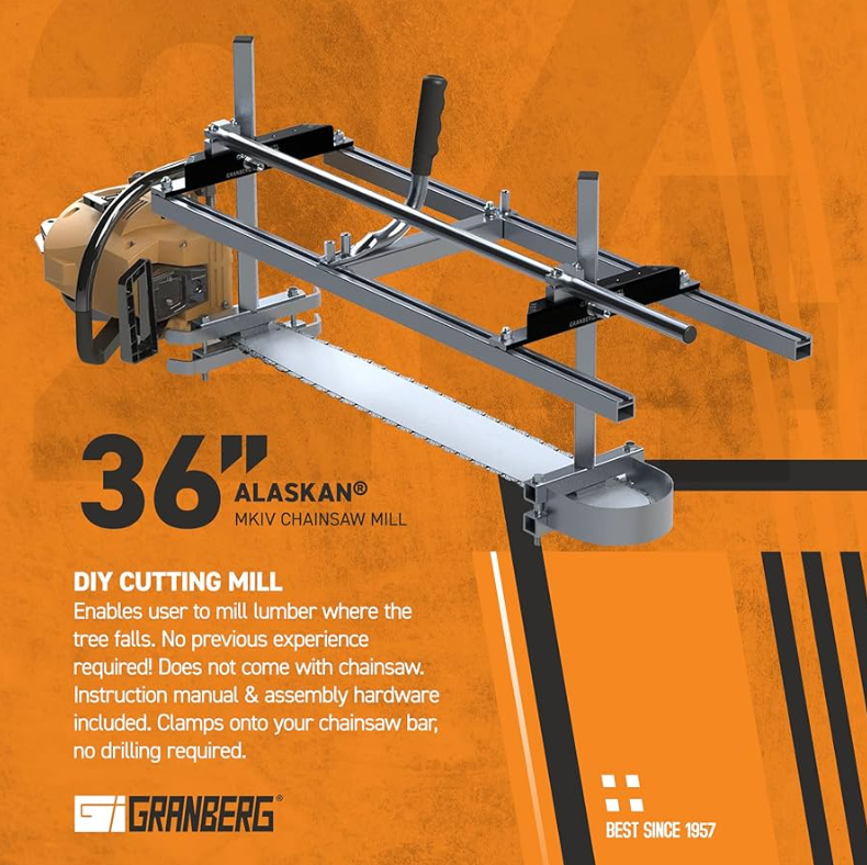 Alaskan chainsaw mill kit,
