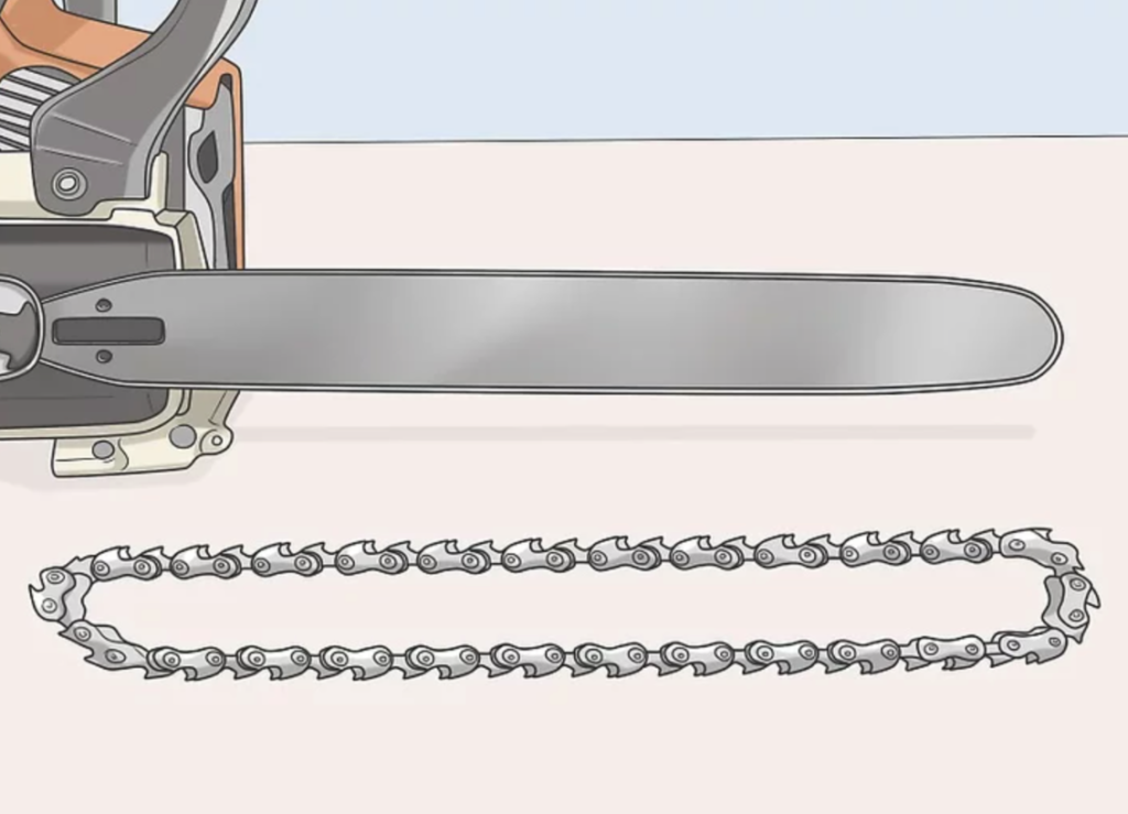 how do you measure a chainsaw chain